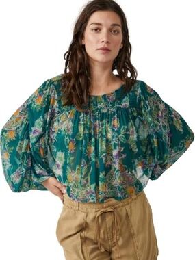 Free people emerald combo top